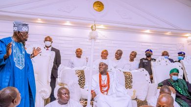 2023: Tinubu pays homage to Ooni, Aromolaran in continuation of consultation tour 7 Asiwaju Bola Tinubu 2