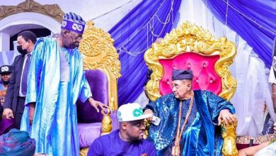 Pray for me, I want to be Nigeria's president, Tinubu tells Alaafin 1 IMG 20220221 WA0020