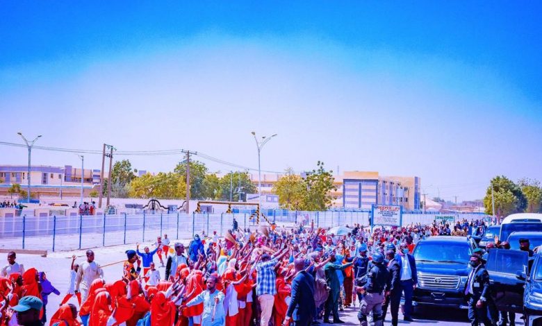 Photo News: Jubilant crowd welcomes VP Osinbajo in Maiduguri 17 Osinbajo 3