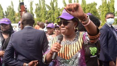 PHOTO News: Ondo First Lady, Akeredolu, leads protest at National Assembly against rejection of 'gender-friendly' bills 14 Arabirin Akeredolu