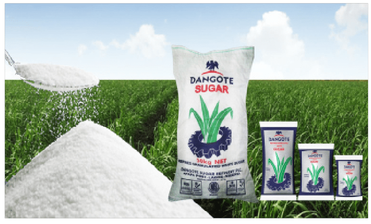 Dangote increases sugar production by 9.2% to 811,962 tonnes 1 Dangote sugar