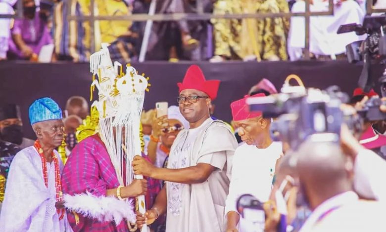 Jubilations As Makinde Presents Lekan Balogun Staff of Office As 42nd Olubadan 3 IMG 20220311 WA0013