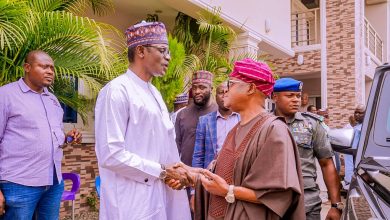 PHOTO NEWS: Osun Governor Oyetola visits APC national secretariat, meets Buni, Akpanudoedehe 9 IMG 20220317 WA0040