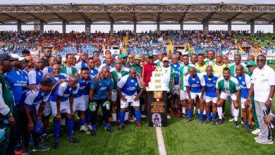 PHOTO NEWS: Ex-Eagles celebrate Tinubu's 70th birthday with novelty match 10 IMG 20220321 WA0005