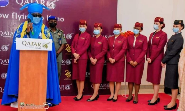 PHOTO NEWS: Emir of Kano welcomes Qatar Air's maiden flight 7 Qatar Air