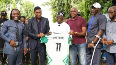 Asiwaju Tinubu at 70: Sanwo-Olu, Dare, Hamzat, dignitaries grace novelty match in Lagos 1 Super Eagles Tinubu1