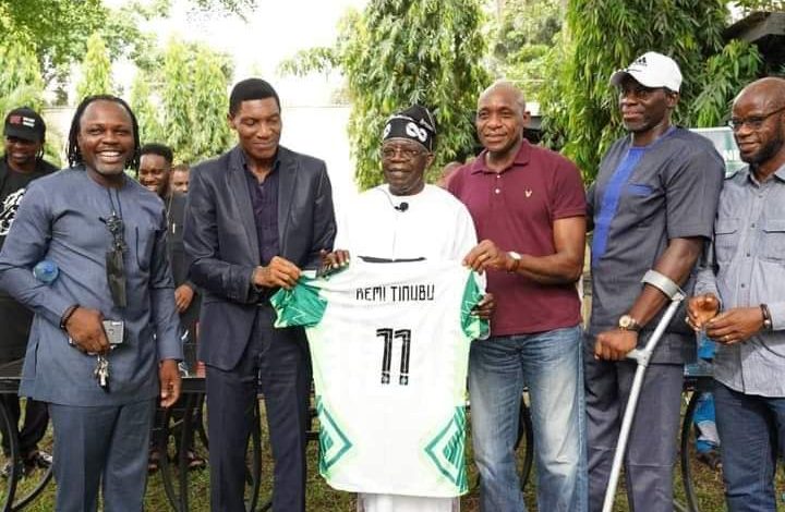 Asiwaju Tinubu at 70: Sanwo-Olu, Dare, Hamzat, dignitaries grace novelty match in Lagos 1 Super Eagles Tinubu1