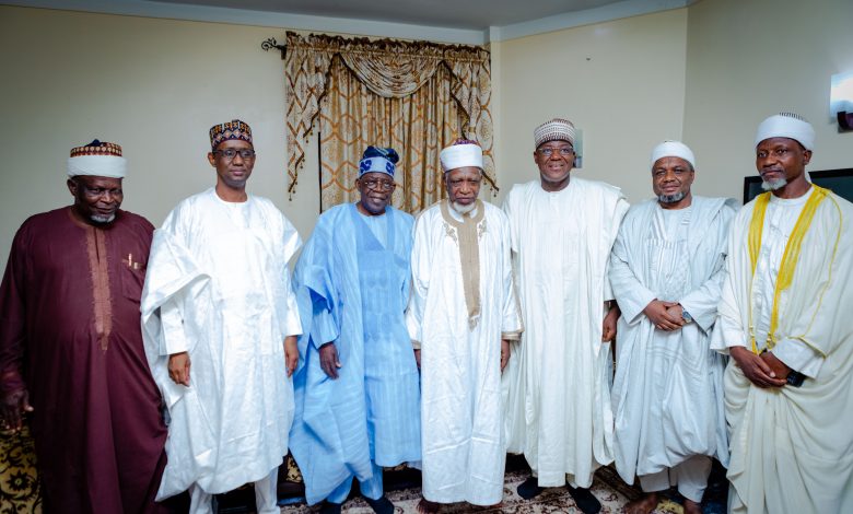 PHOTO NEWS: Tinubu pays condolence visit to Sheikh Jingir 9 090A7903