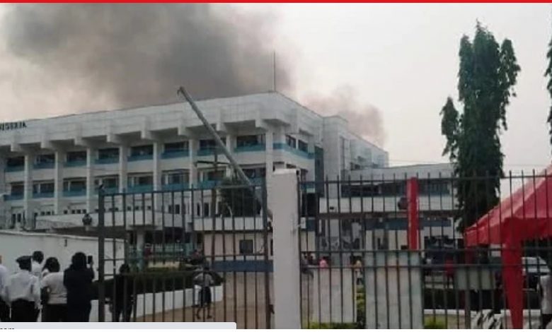 Minor fire guts CBN office 1 1 3