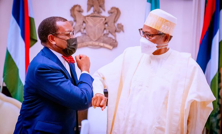 Buhari lauds AfDB for being proactive on food security 1 Adesina Buhari