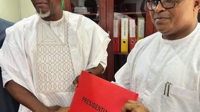 Former Abia deputy speaker, Ndukwe, picks PDP presidential form 3 Cosmos Ndukwe 1