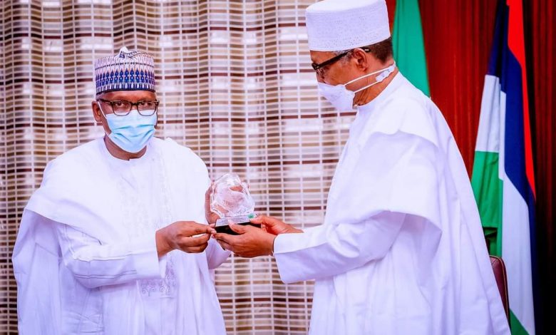 PHOTO NEWS: Dangote Industries directors visit President Buhari 15 FB IMG 1650626517810