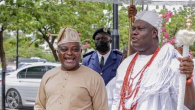 PHOTO NEWS: Ooni visits Lagos House of Assembly, confers with Speaker Obasa 6 IMG 20220404 WA0014