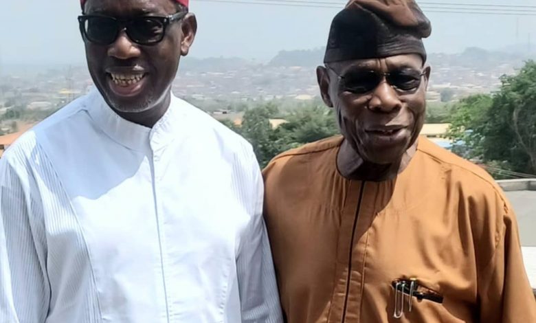 2023: Okowa visits Obasanjo, says APC can't deal with Nigeria's challenges alone 3 IMG 20220405 WA0211