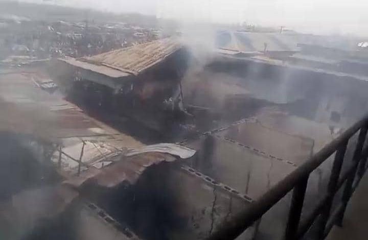 Lagos Fire Service to the rescue as Ojo Market gutted by inferno 1 IMG 20220410 WA0035