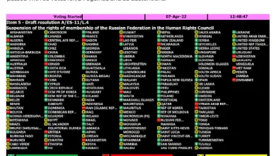 Nigeria abstains as UN suspends Russia from Human Rights Council over Ukraine war 5 INTERACTIVE UN Vote suspend Russia 07 04 2022