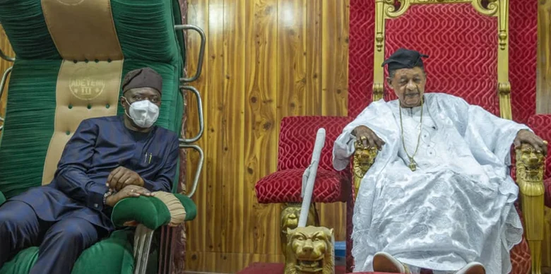Alaafin Adeyemi III worthy exemplar for royal leadership in Africa - Makinde 1 Makinde Alafin