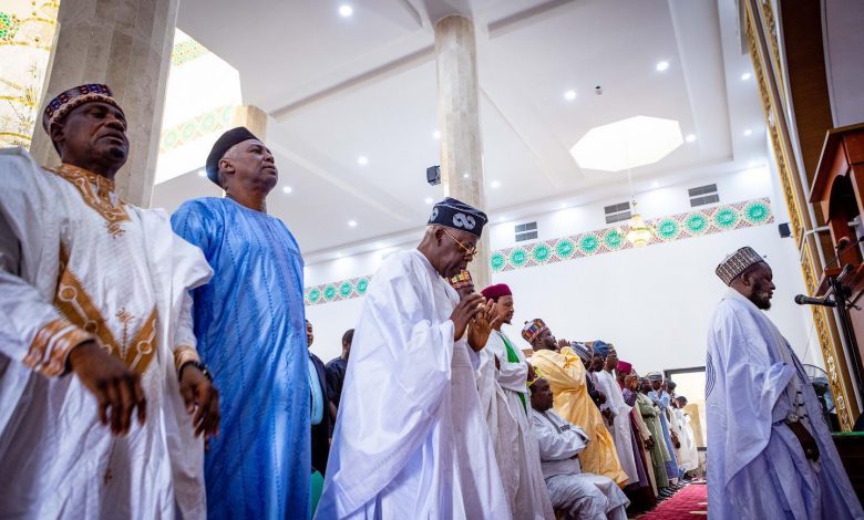 PHOTO NEWS: Tinubu joins Muslim faithful in Jumat prayers 11 Tinubu mosque1