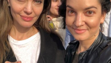 Angelina Jolie makes surprise visit to war-torn Ukraine 10 AP22120595252507
