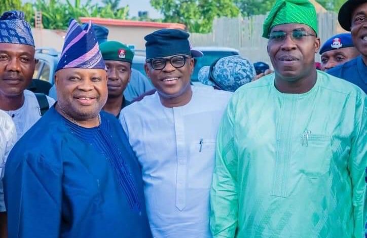 PHOTO NEWS: Osun PDP guber factional candidates, Adeleke, Babayemi meet 13 FB IMG 1652686917319