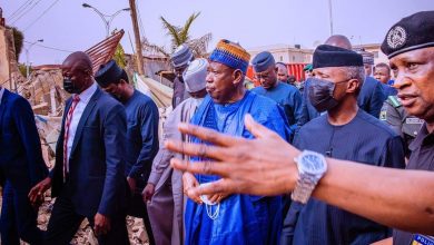 PHOTO NEWS: Osinbajo visits Kano explosion scene 3 FB IMG 1652870218392