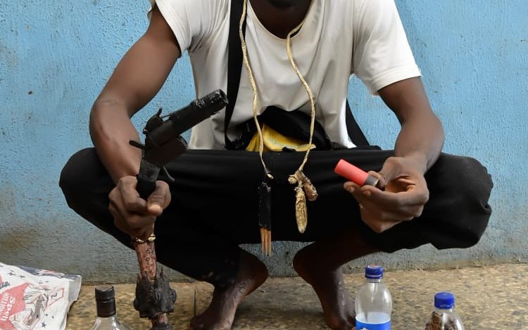 Police arrest notorious cultist in Abeokuta 1 IMG 20220501 WA0164