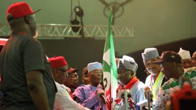 PHOTO NEWS: PDP presents party flag to Atiku Abubakar 7 IMG 20220529 WA0005