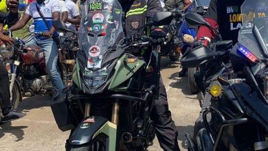 PHOTO NEWS: Kunle Adeyanju, London-Nigeria biker arrives to heroic welcome in Lagos 9 IMG 20220529 WA0010