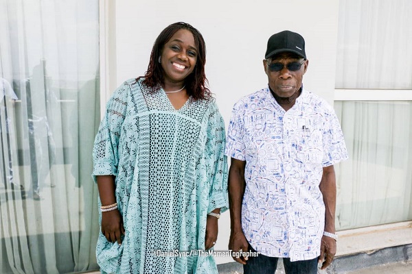 PHOTO NEWS: Kemi Adeosun visits Obasanjo in Abeokuta home 11 Kemi adeosun and Obasanjo 5