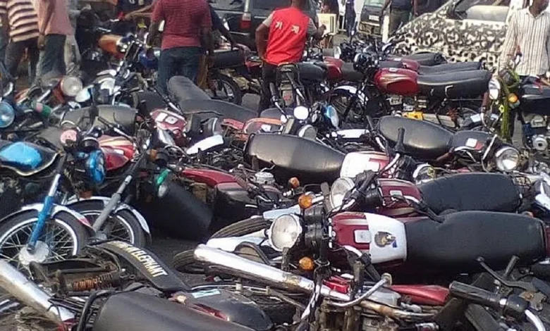 Lagos confiscates over 300 motorcycles in a single day 1 Okada