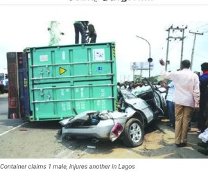 Container kills one, injures female adult in Lagos 1 Screenshot 2022 05 12 12 29 22 81