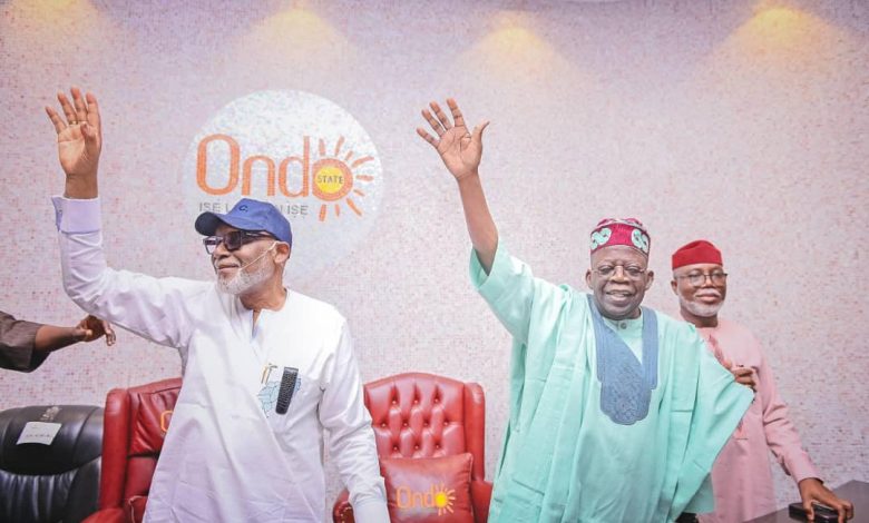 Tinubu appoints Akeredolu campaign coordinator for South West 1 Tinubu Akure1