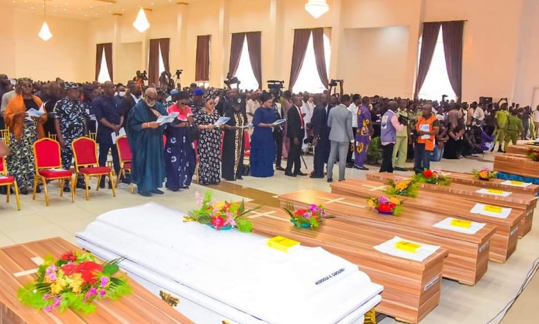 ONGOING: Mass funeral service for victims of Owo Catholic Church massacre 15 FB IMG 1655467570882