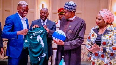 PHOTO NEWS: Buhari receives Nigerians playing in Spanish clubs in Madrid 2 IMG 20220602 WA0021