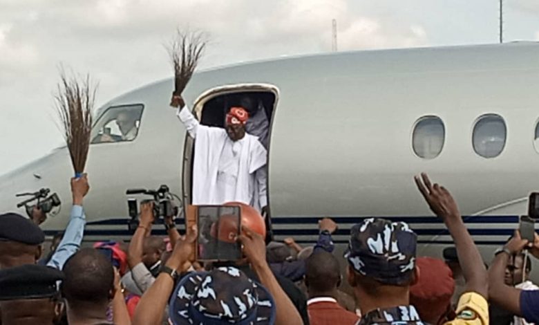 Tinubu arrives Lagos to rousing welcome 1 IMG 20220619 WA0042