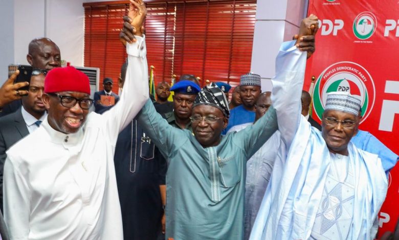 PHOTO NEWS: Atiku unveils Okowa as PDP vice presidential candidate 9 Pic 2