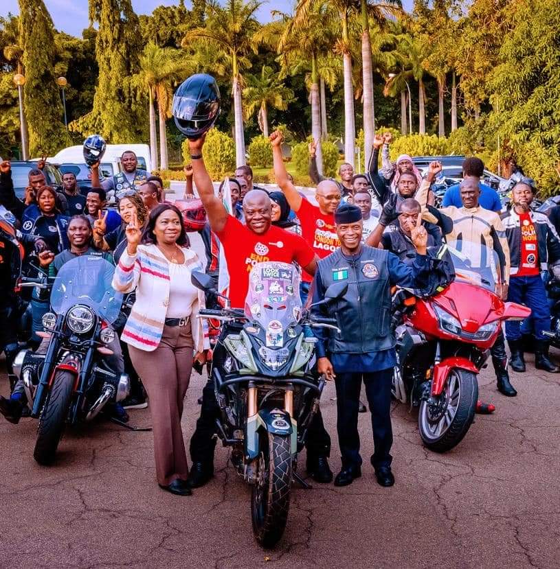 You have made us proud, Osinbajo tells London-Lagos biker, Adeyanju 5 IMG 20220708 WA0007