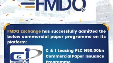 C & I Leasing registers N50bn CP programme on FMDQ Exchange 9 August 2022 CI Leasing PLC CP Programme