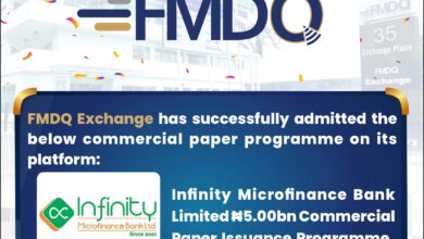 FMDQ Exchange approves registration of Infinity Microfinance Bank's N5bn CP 2 August 2022 Infinity Microfinance Bank Limited CP Programme