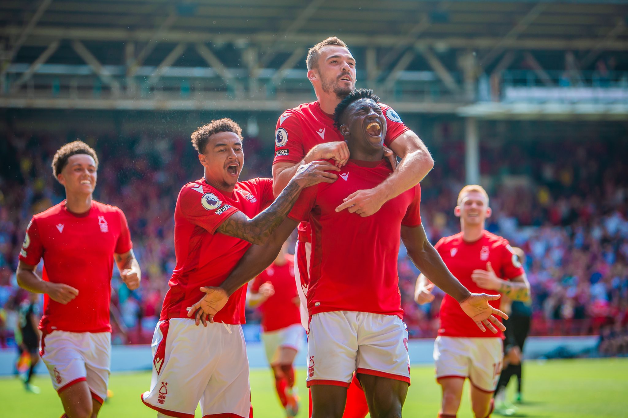 Taiwo Awoniyi revels in historic goal for Nottingham Forest 1 Awoniyi