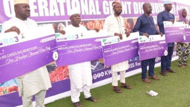 Kwara govt disburses N160m grants to 688 SMEs 1 Cheque