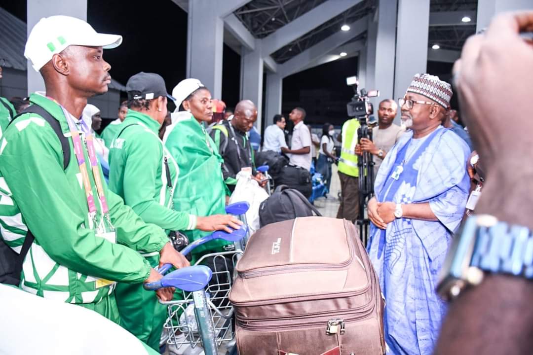 FG treats Nigerian athletes to heroic welcome from Commonwealth Games 1 IMG 20220810 WA0006