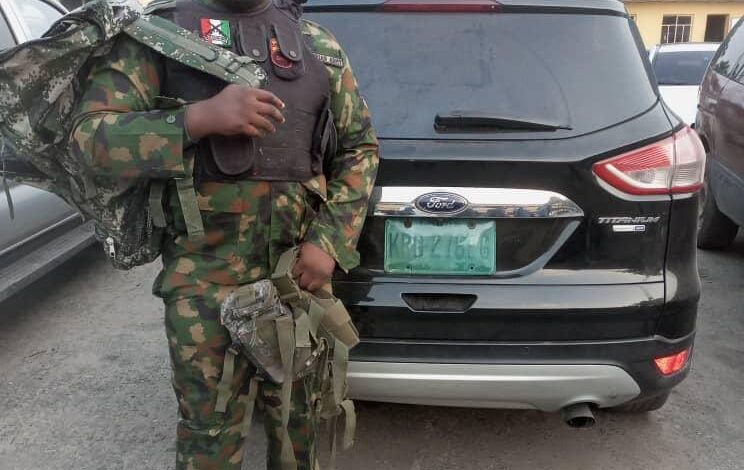 Lagos police nab fake army captain for armed robbery 1 IMG 20220828 144311