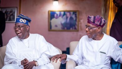 Obasanjo expresses dissatisfaction with media report on meeting with Tinubu 2 Tinubu Obasanjo