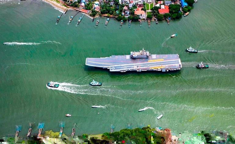 India launches new aircraft carrier as concerns over China grow 1 AP22245234119268
