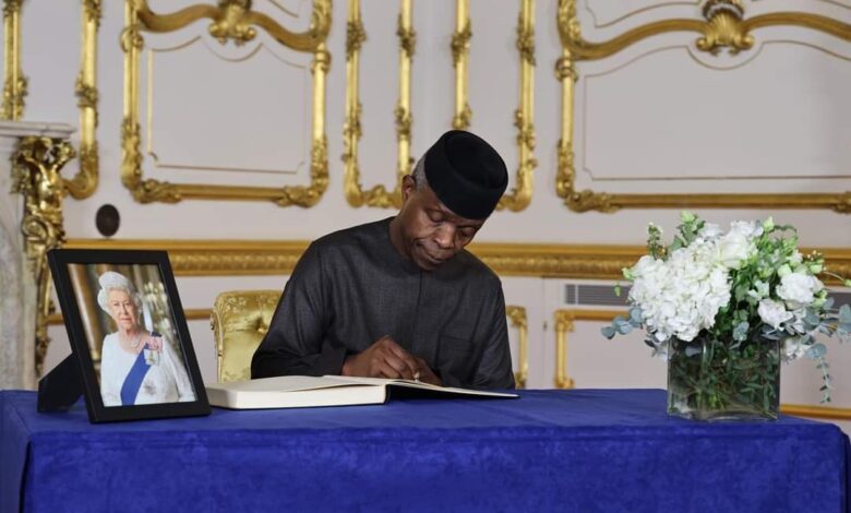 Queen Elizabeth was monarch for all seasons, says Osinbajo 1 IMG 20220919 WA0003