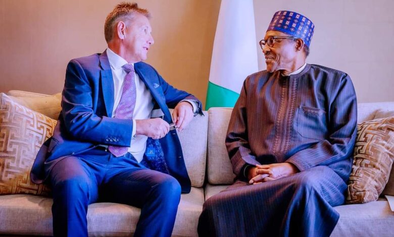Buhari meets President Exxon Mobil Upstream, Liam Mallon in New York 11 IMG 20220925 WA0004