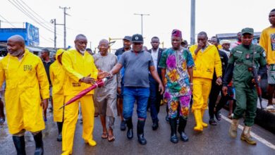 Work begins on failed portion as Obasa, Sanwo-Olu's aide, others visit Pen Cinema bridge 7 IMG 20220929 WA0293