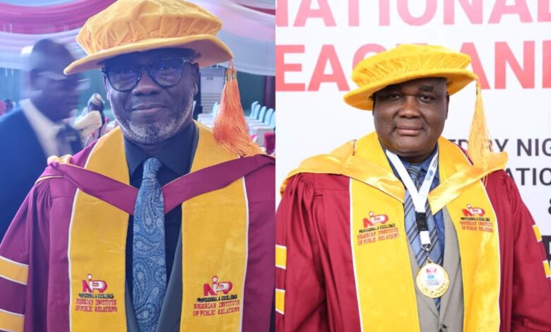 NCC boss Danbatta hails conferment of NIPR fellowship on Mouka, Ibietan 1 PhotoGrid Plus 1662688954742