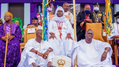 The Ooni of Ife Adeyeye Enitan Ogunwusi at Olojo Festival From Olojo Festival.